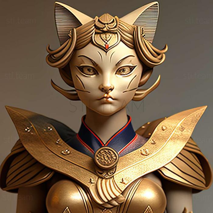 3D модель Кошка-компаньон Диана из Warrior Sailor Moon (STL)